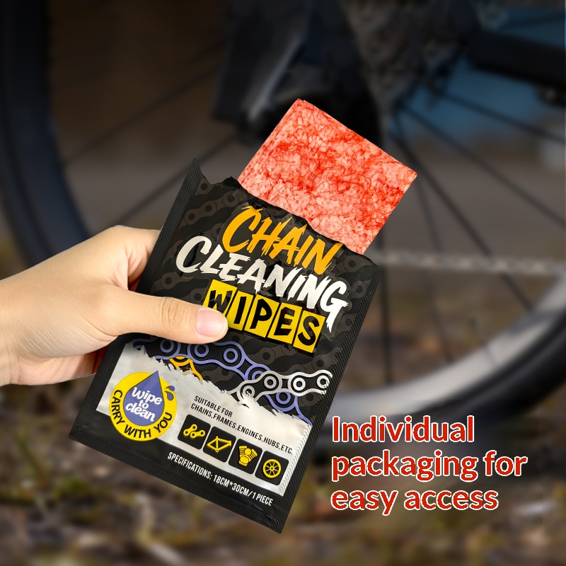 Grease Waterproof Bike - Bicycle Chain Cleaning Wipes Reusable MTB
