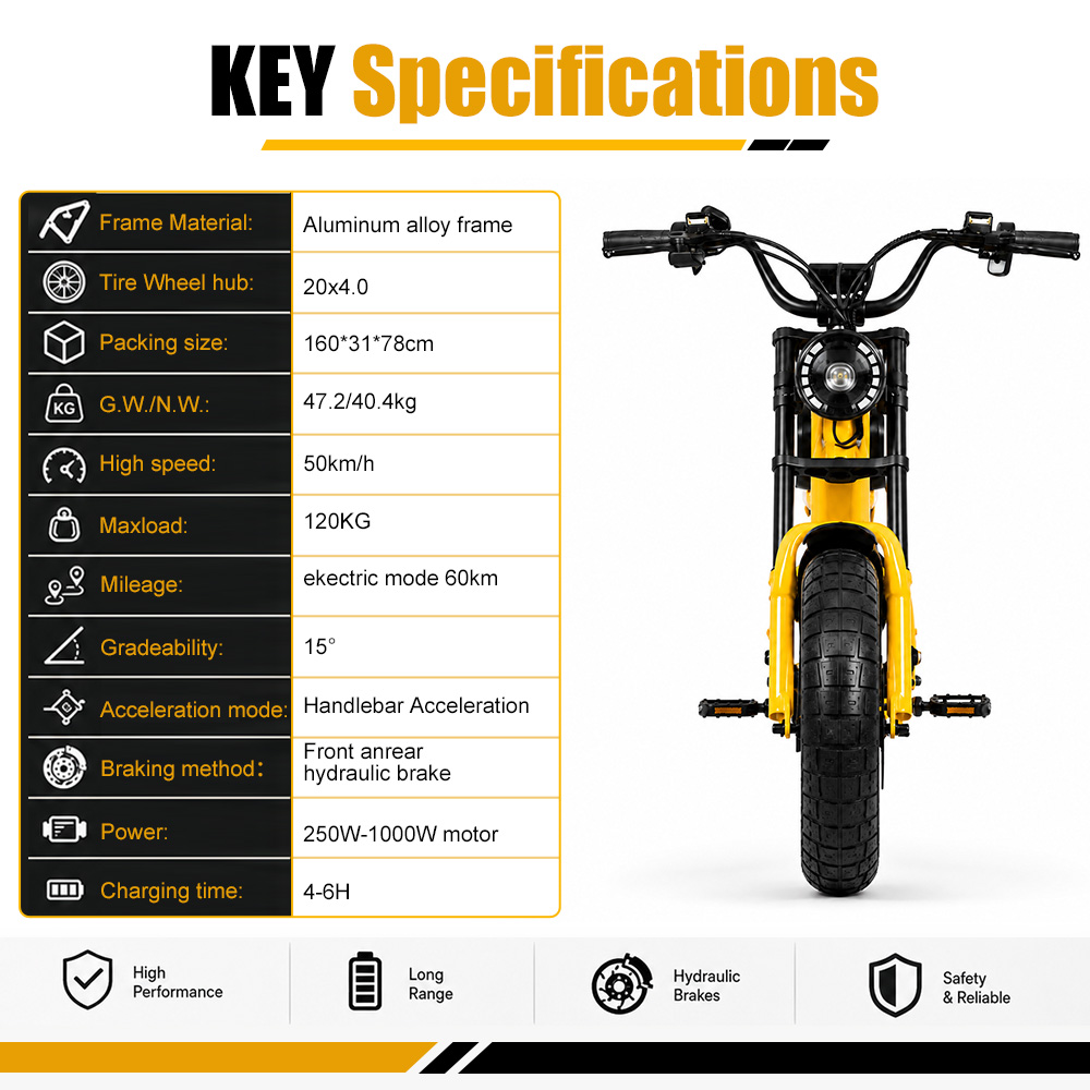 48V 18.2Ah 1000W Fat Tire Elec - Cycling Commute Speed review and price